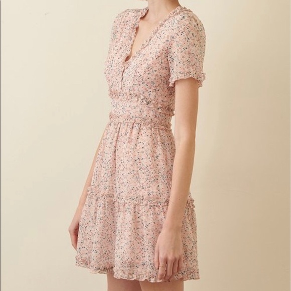 🌸Cottagecore Spring Garden Ruffle Dress In Rose🌸 - Picture 2 of 6